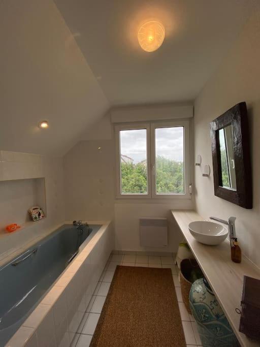 Grande Maison Chaleureuse Avec Vue Mer Imprenable 滨海克里耶勒 外观 照片